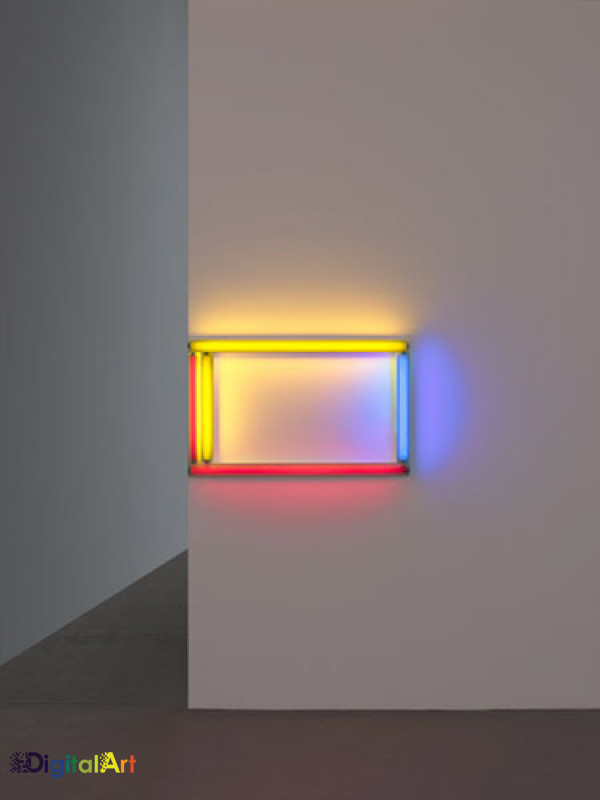 A primary picture by Dan Flavin